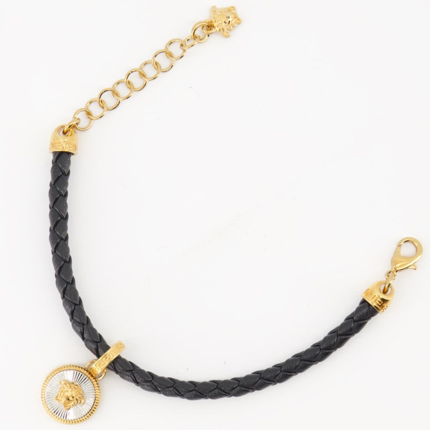 Joias Bracelet Medusa Biggie Versace Preto Femme
