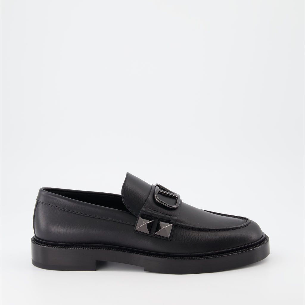 Loafer Mocassins Stud Sign Valentino Garavani Schwarz Homme