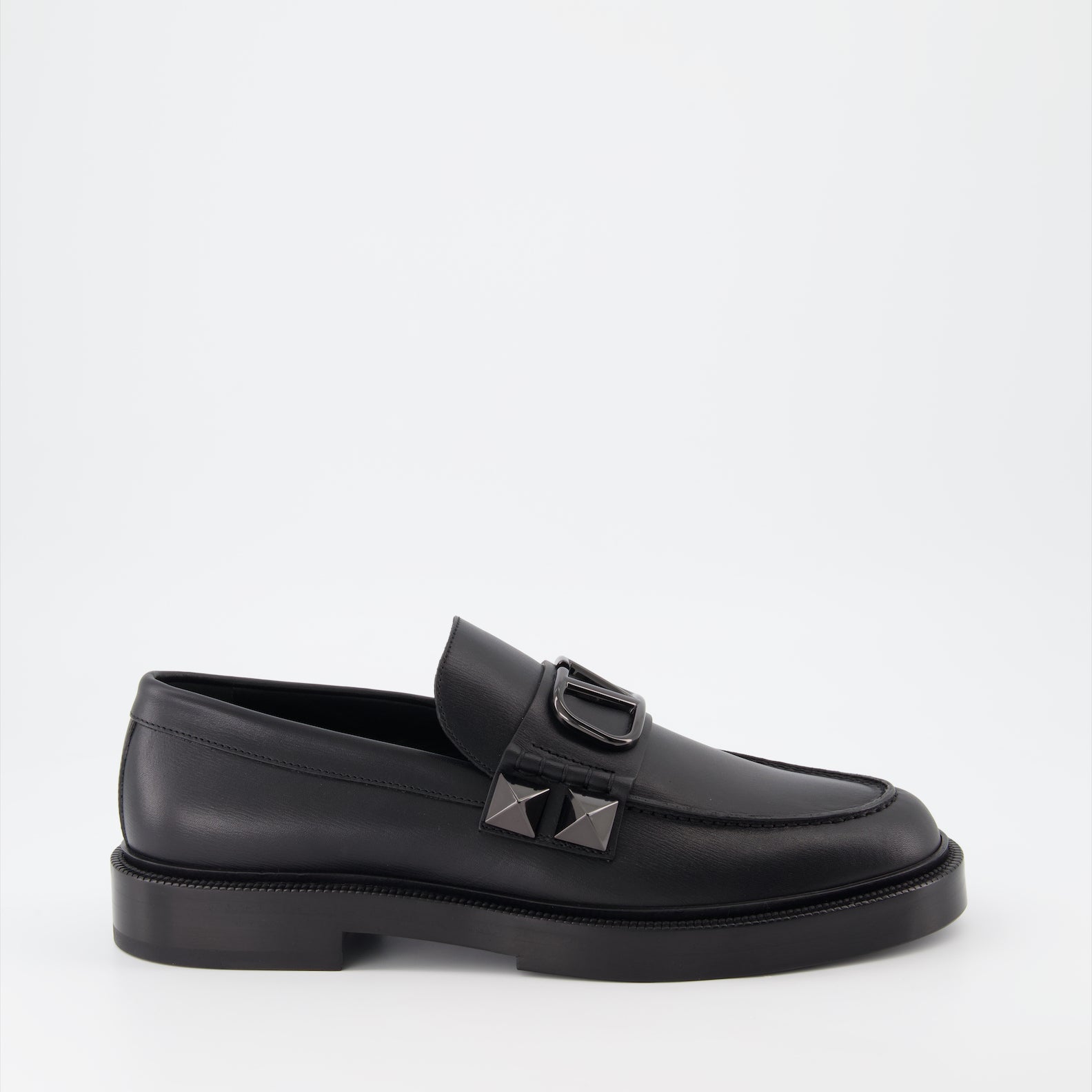 Loafer Mocassins Stud Sign Valentino Garavani Schwarz Homme