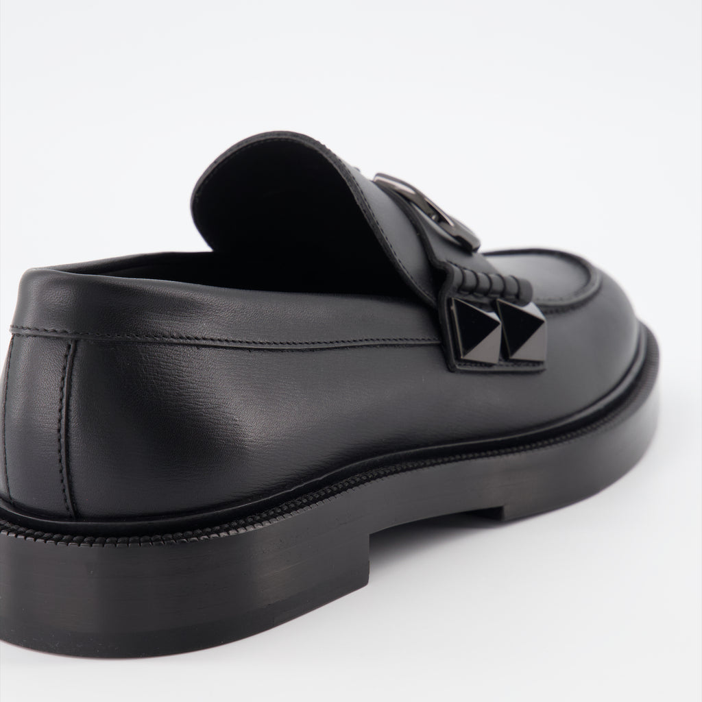 Loafer Mocassins Stud Sign Valentino Garavani Schwarz Homme