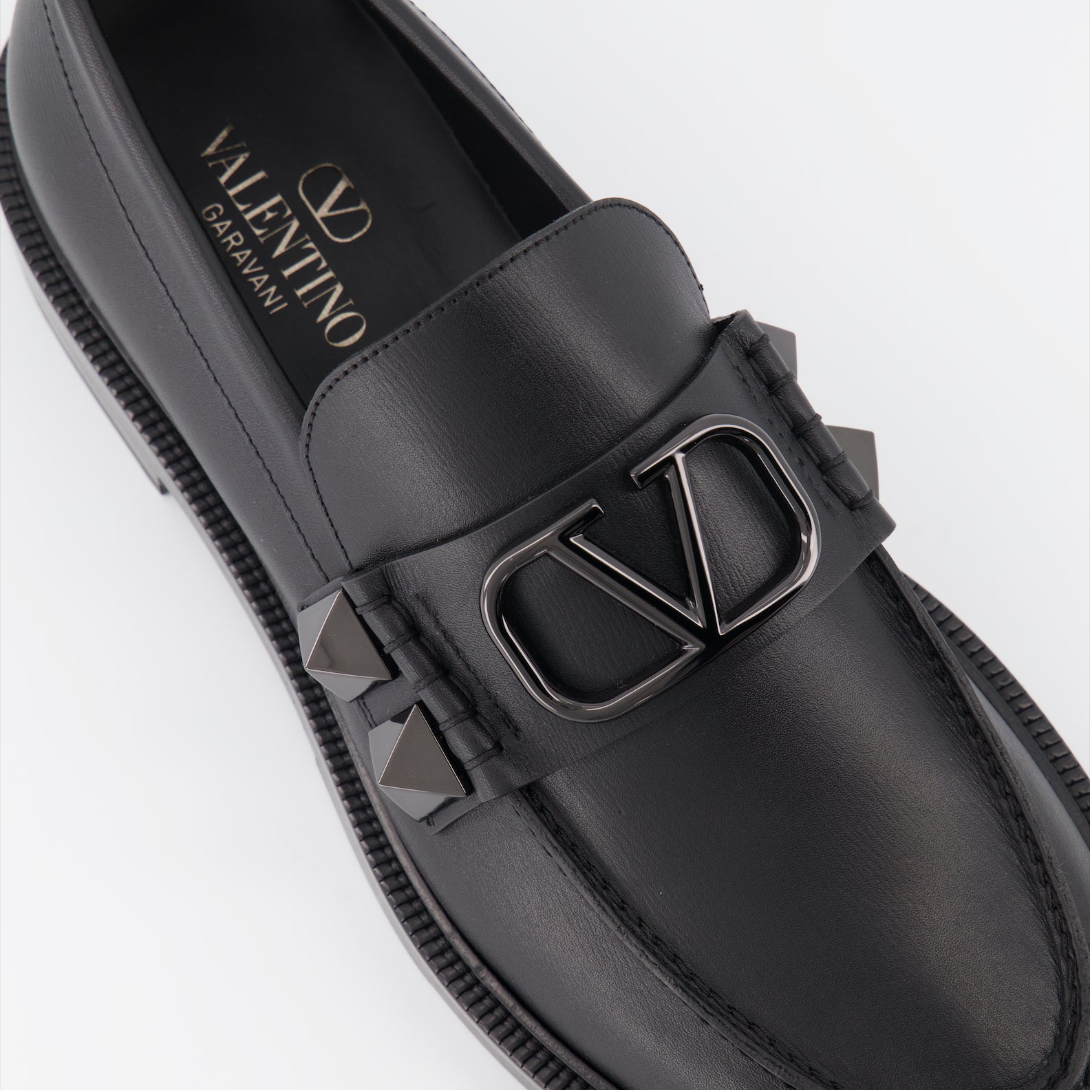 Stud Sign Loafers