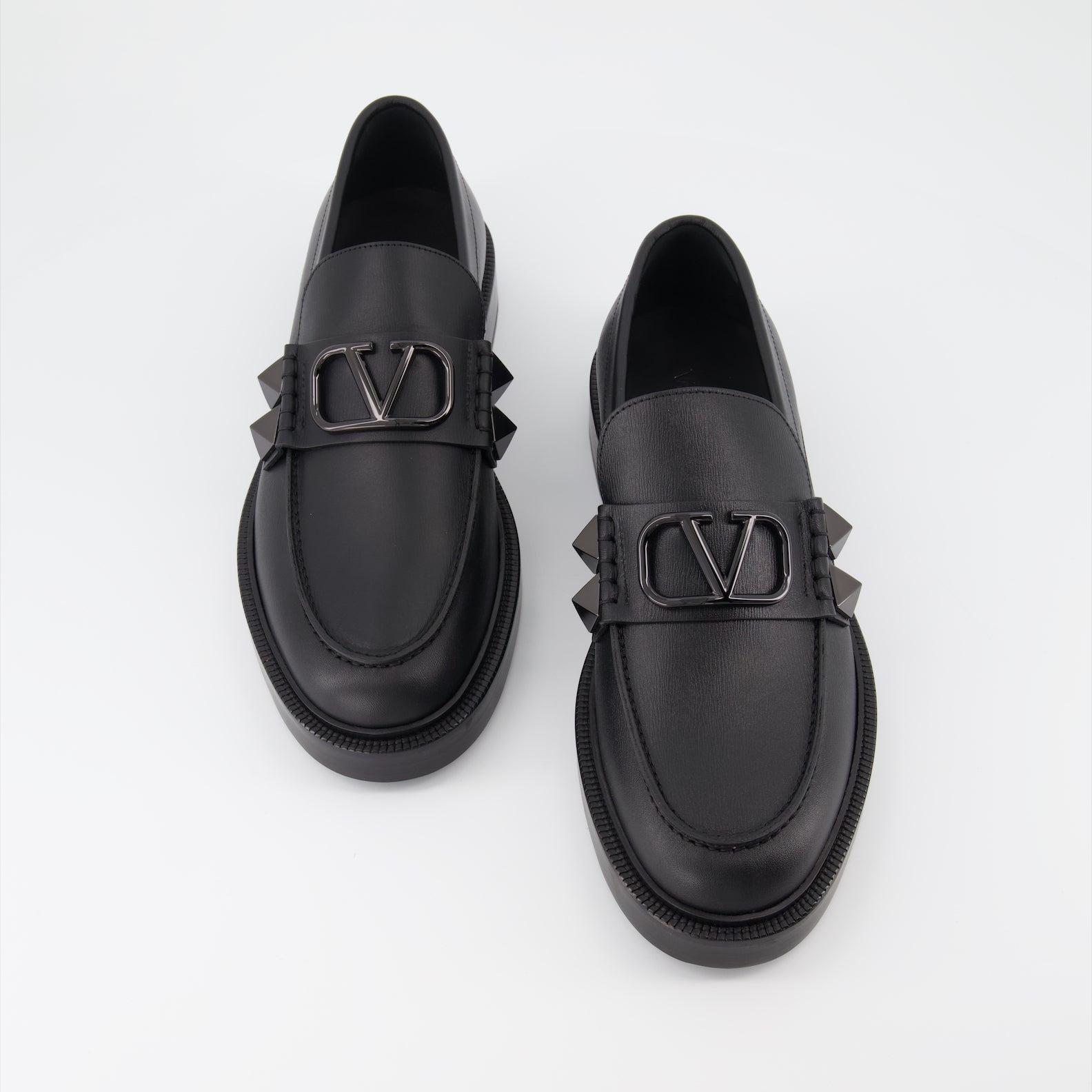 Loafer Mocassins Stud Sign Valentino Garavani Schwarz Homme