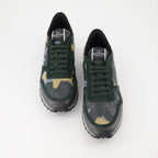 Tênis Baskets Rockrunner Valentino Garavani Cinza Homme