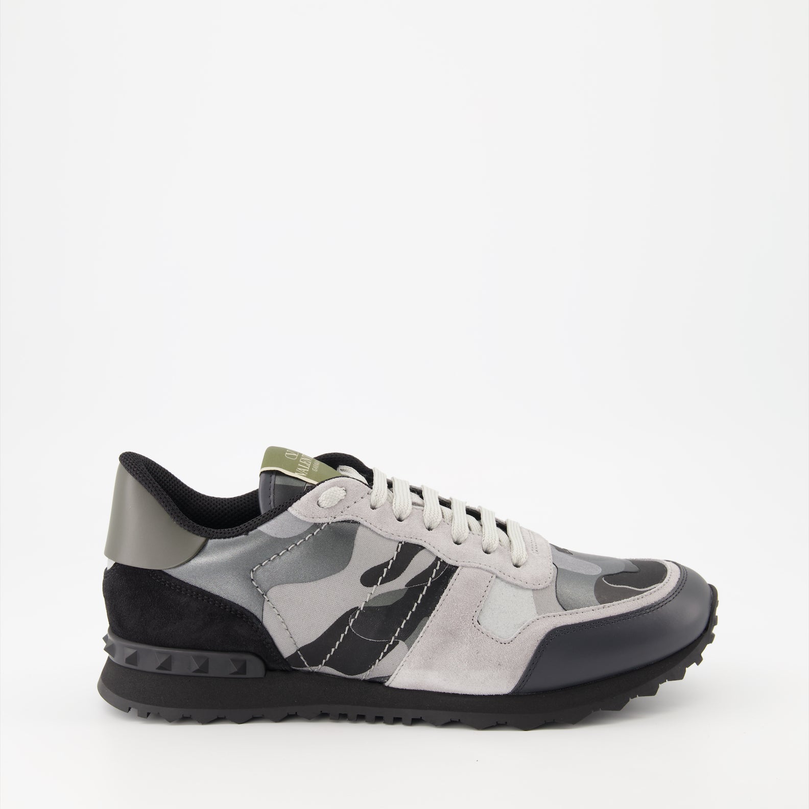 Tênis Baskets Rockrunner Valentino Garavani Cinza Homme