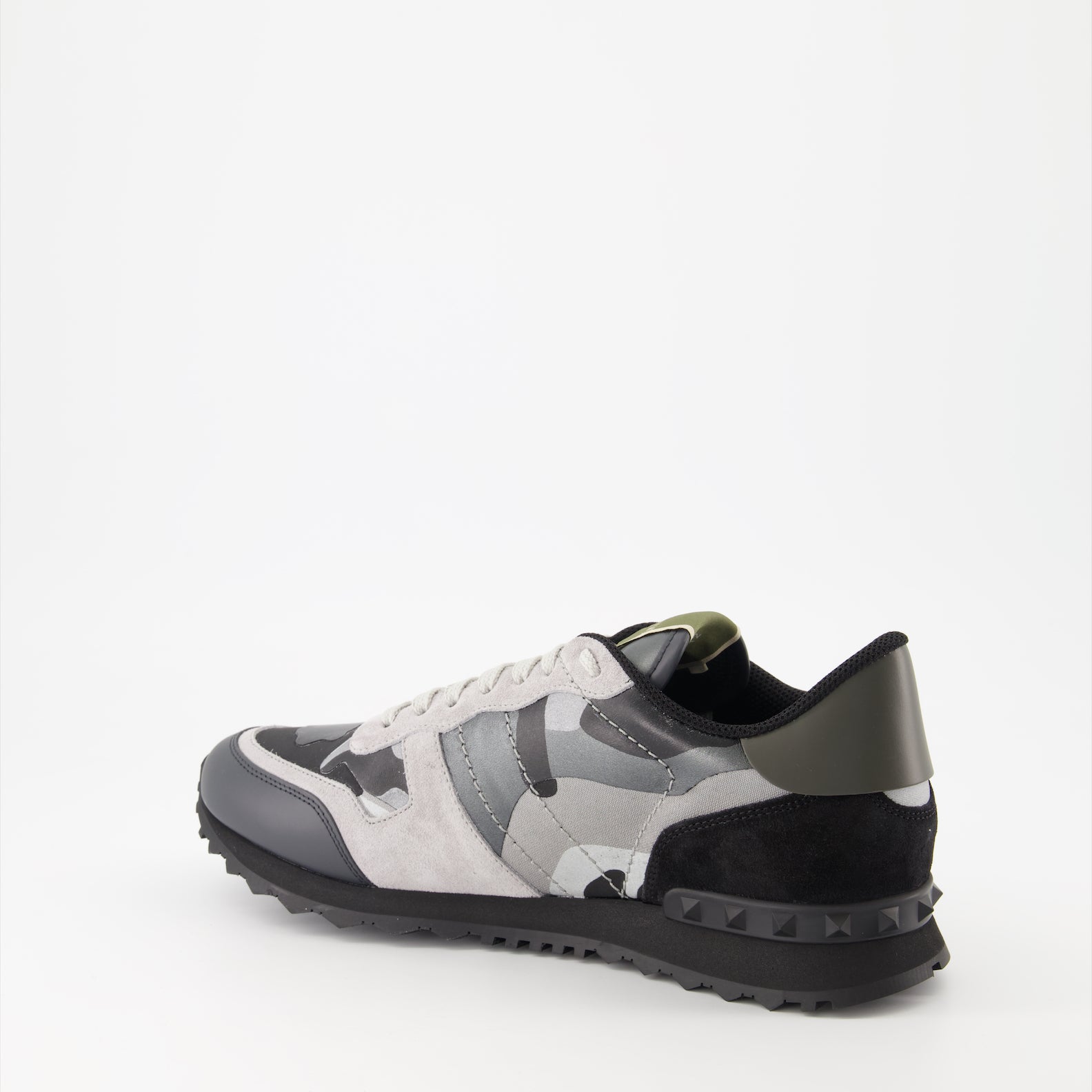 Tênis Baskets Rockrunner Valentino Garavani Cinza Homme
