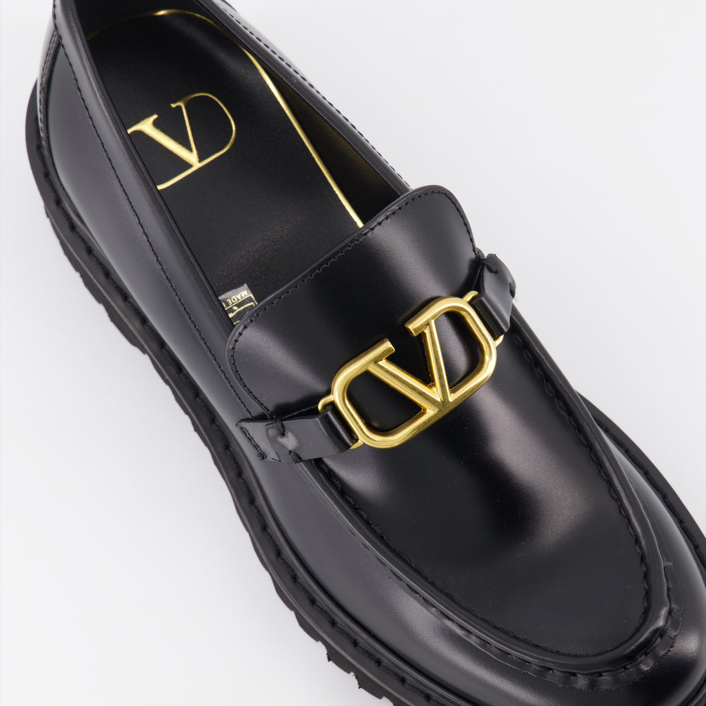 Loafer Mocassins VLogo Valentino Garavani Schwarz Femme