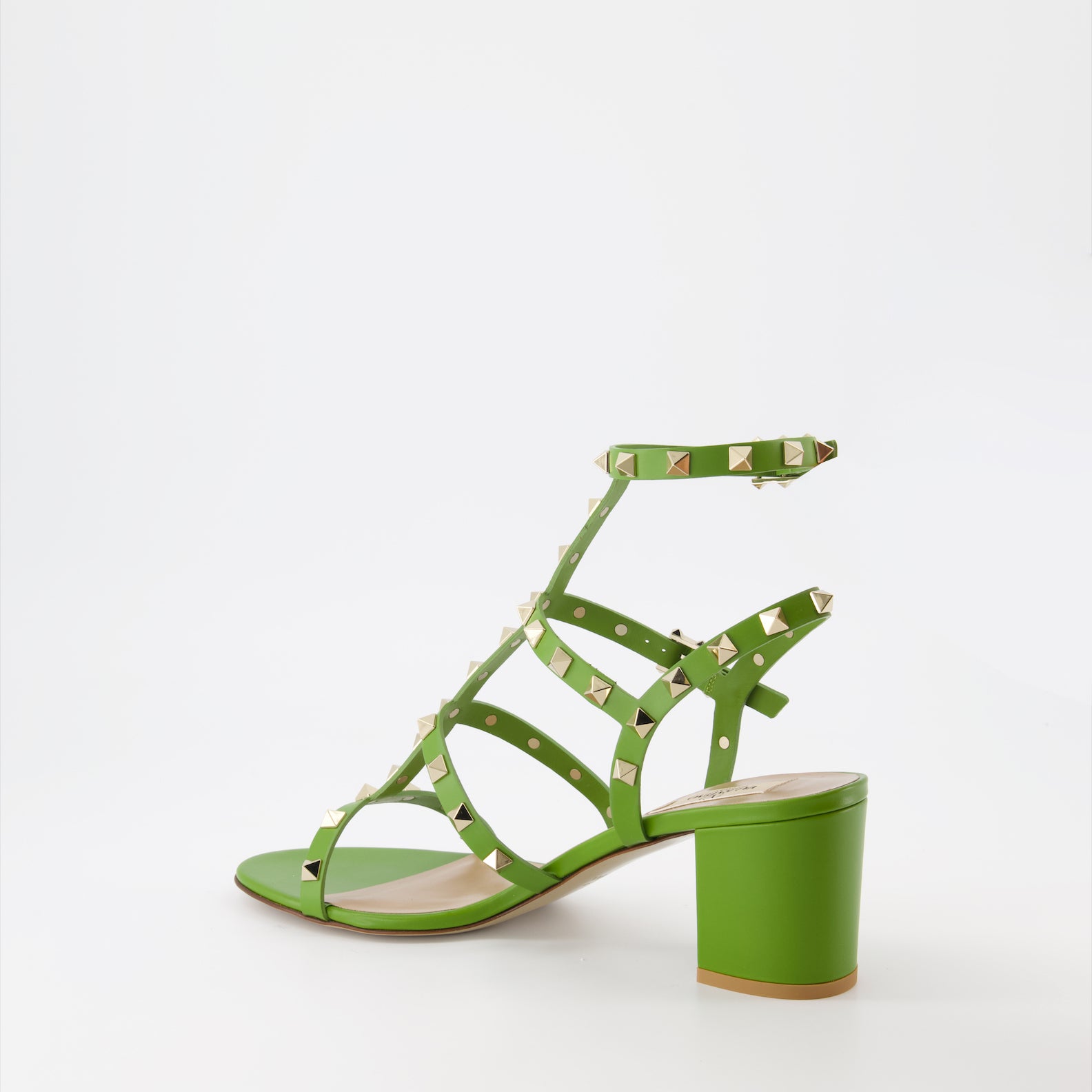 Zapatos abiertos Sandales Rockstud Valentino Garavani Verde Femme