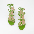 Sapatos abertos Sandales Rockstud Valentino Garavani Verde Femme