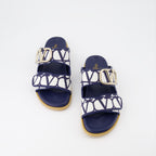 Zapatos abiertos Sandales Iconographe Valentino Garavani Azul Femme