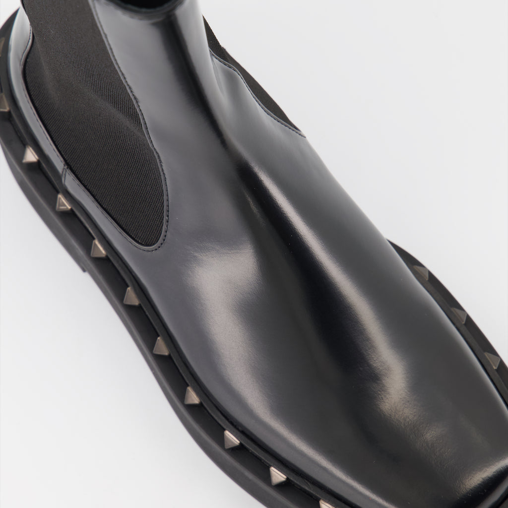 Botins Bottines Rockstud M-Way Valentino Garavani Preto Femme