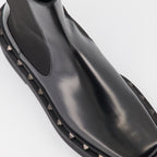 Botins Bottines Rockstud M-Way Valentino Garavani Preto Femme