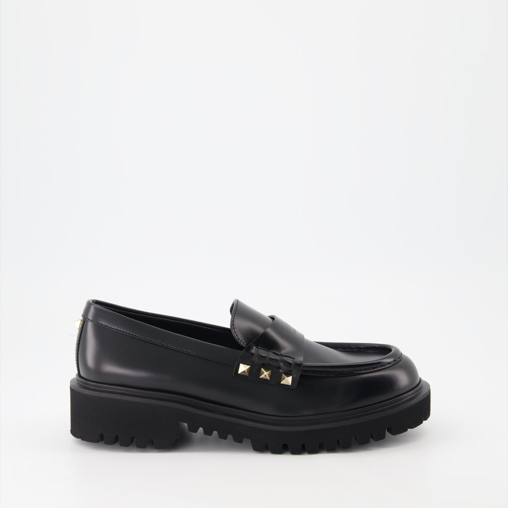 Mocassins Mocassins Rockstud Valentino Garavani Noir Femme