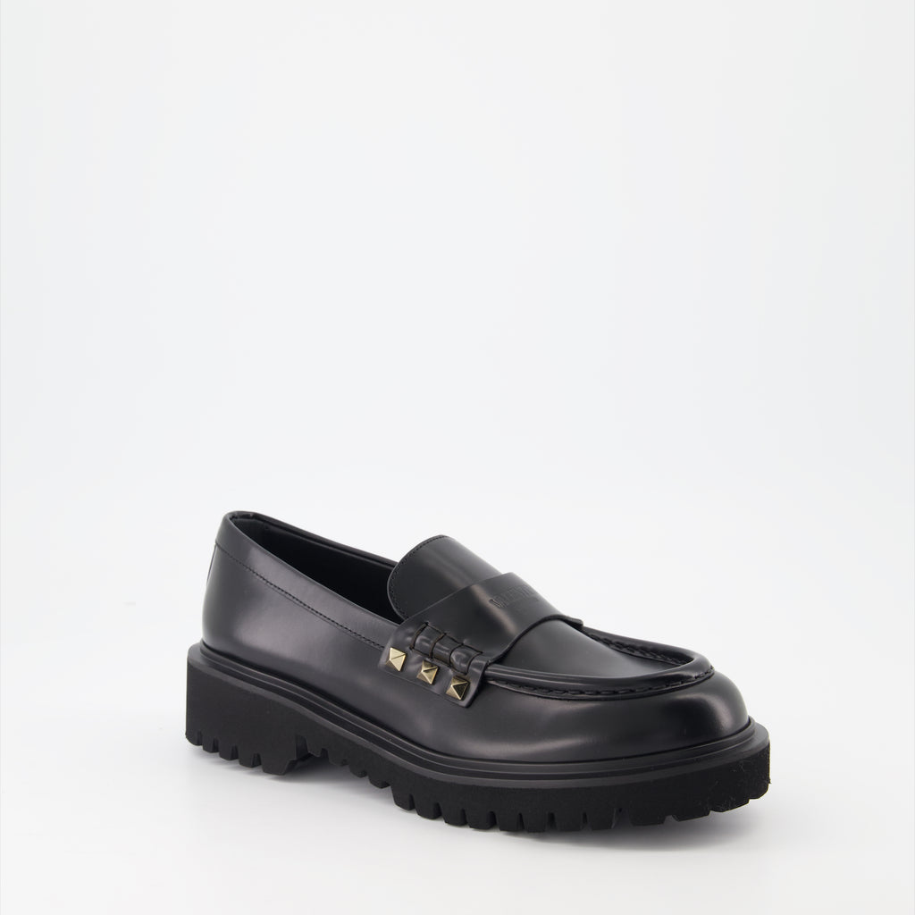 Mocassins Mocassins Rockstud Valentino Garavani Noir Femme