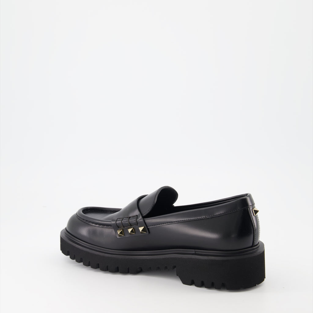 Mocassins Mocassins Rockstud Valentino Garavani Noir Femme