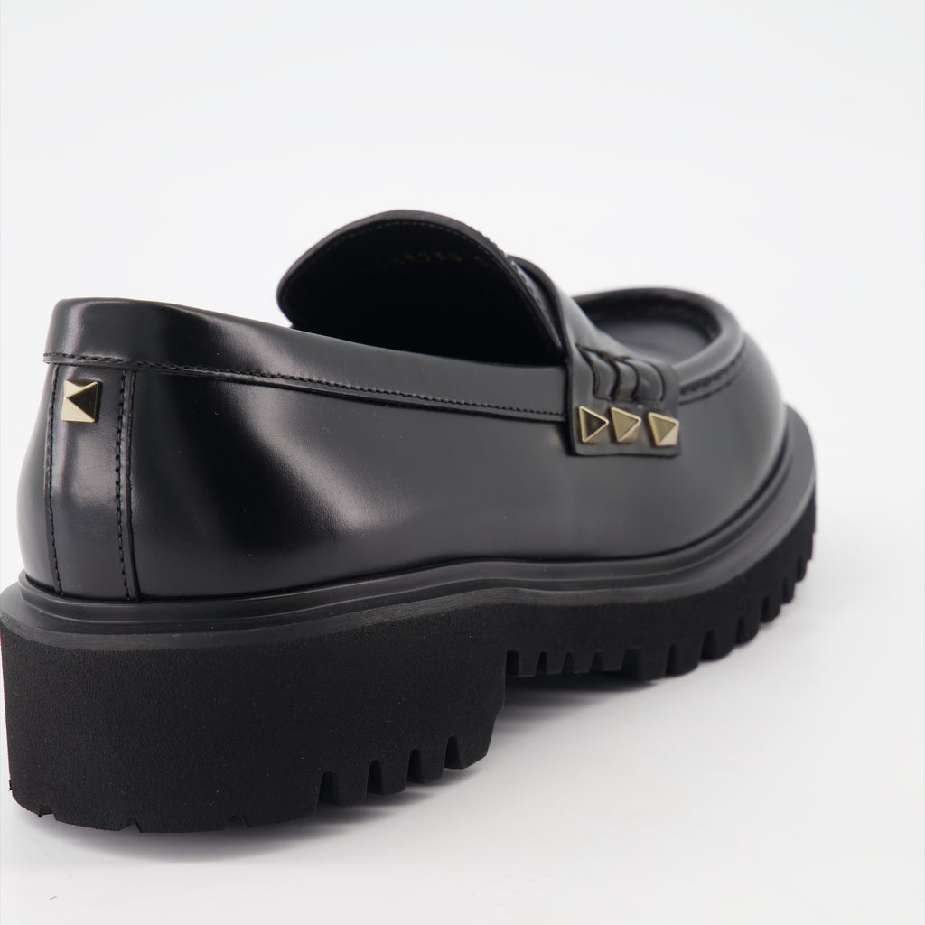 Mocassins Mocassins Rockstud Valentino Garavani Noir Femme