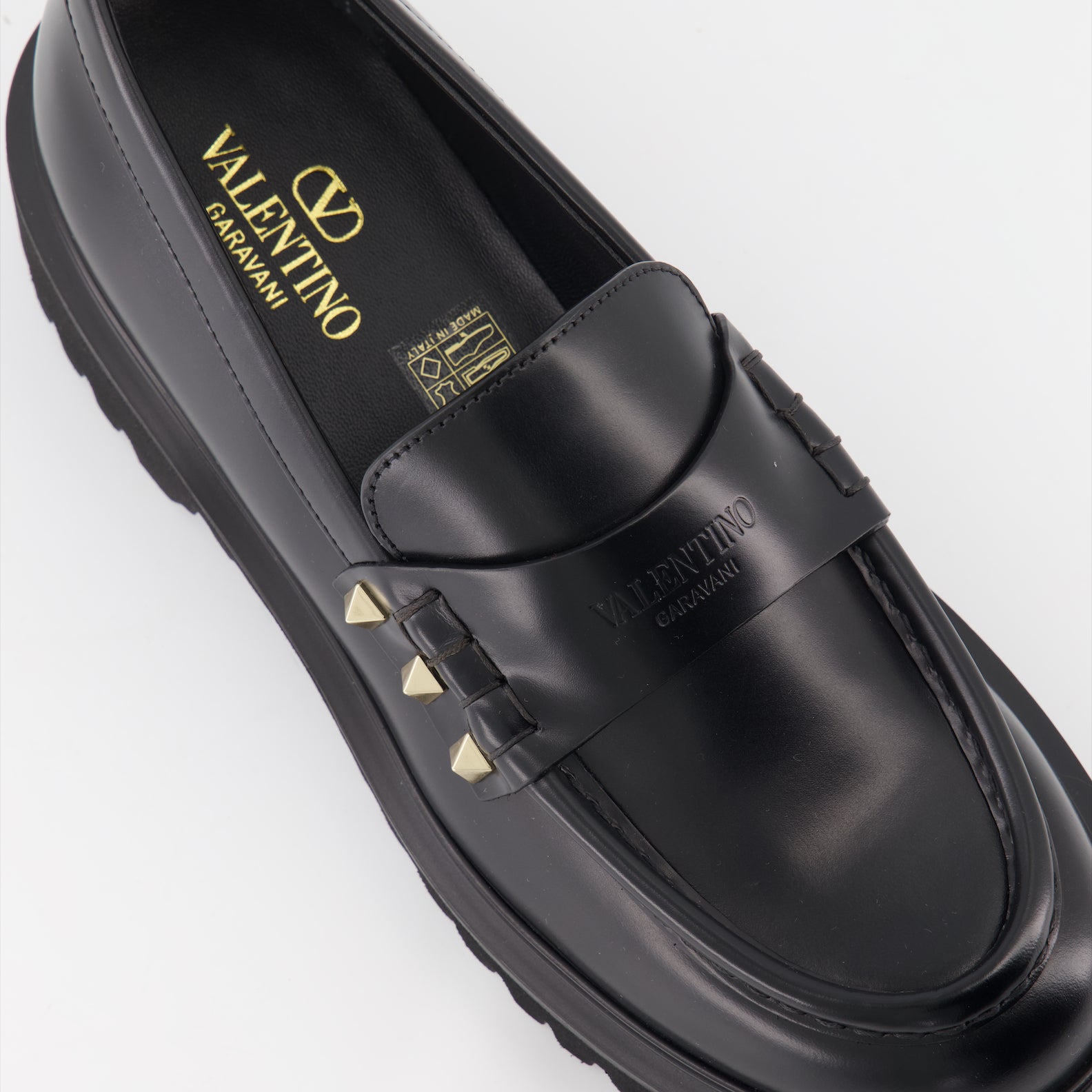 Mocassins Mocassins Rockstud Valentino Garavani Noir Femme