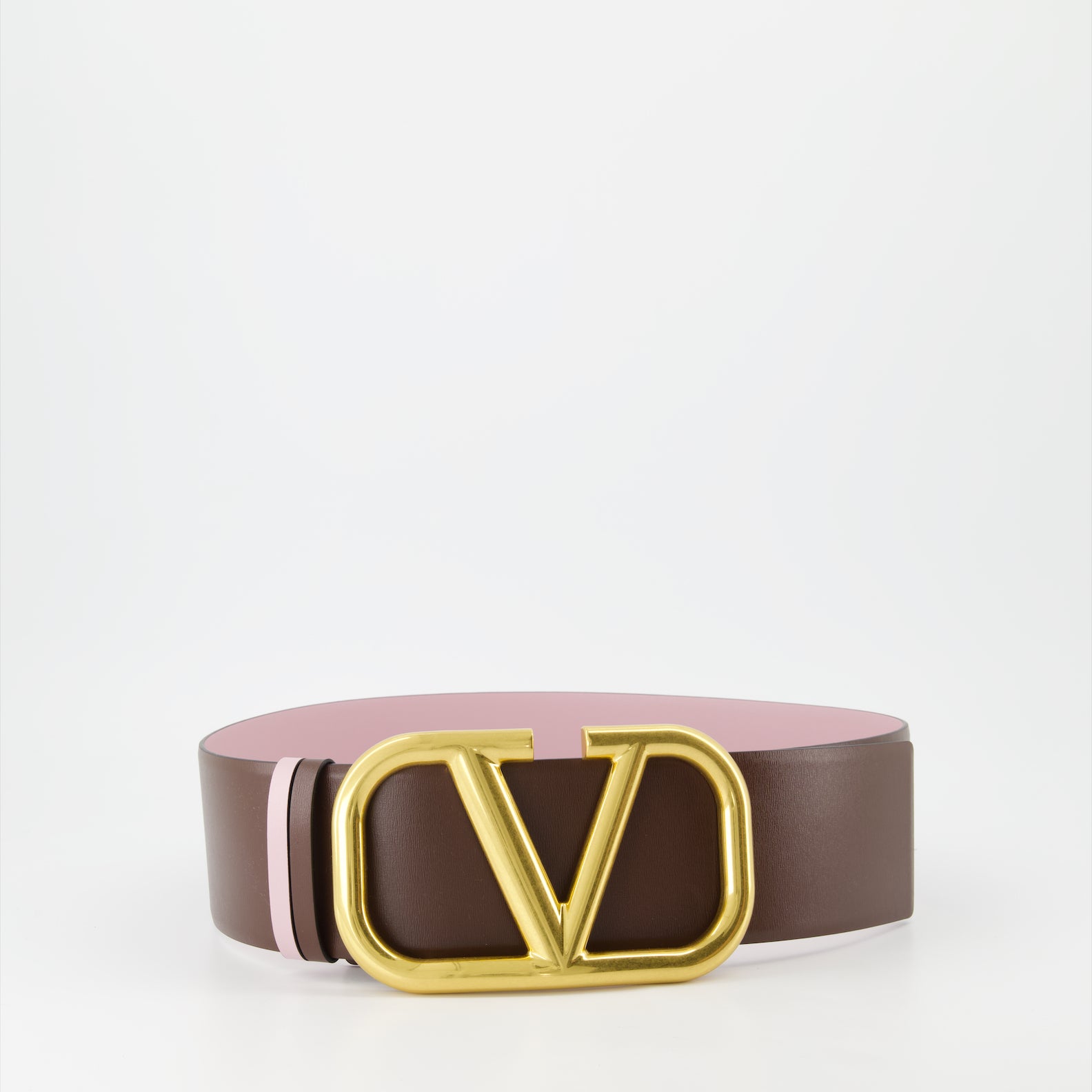 Cinture Ceinture VLogo réversible Valentino Garavani Marrone Femme