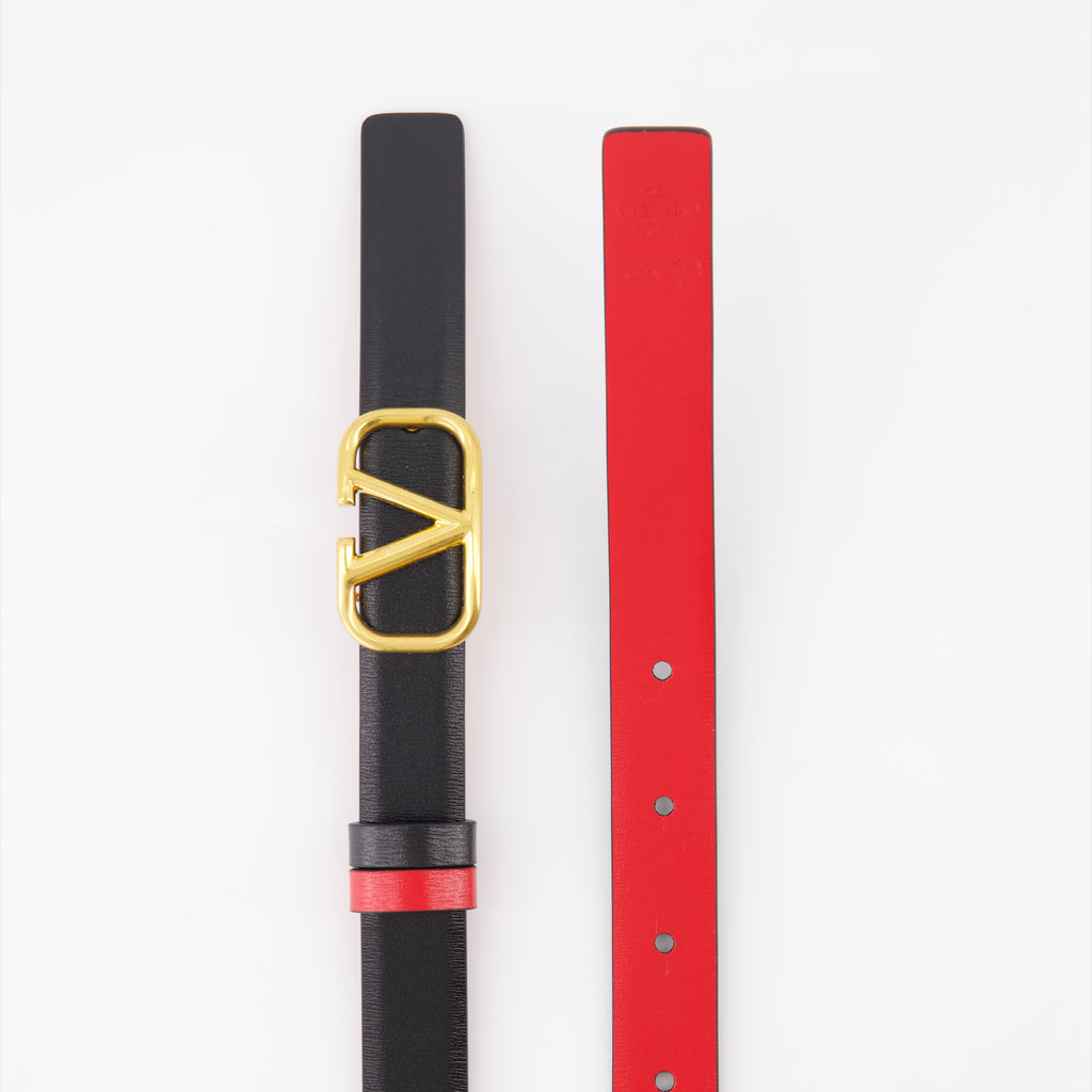 Cinture Ceinture VLogo réversible Valentino Garavani Nero Femme