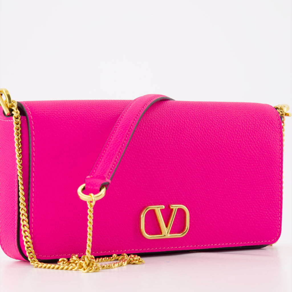 Bolsas transversais Pochette VLogo Valentino Garavani Rosa Femme