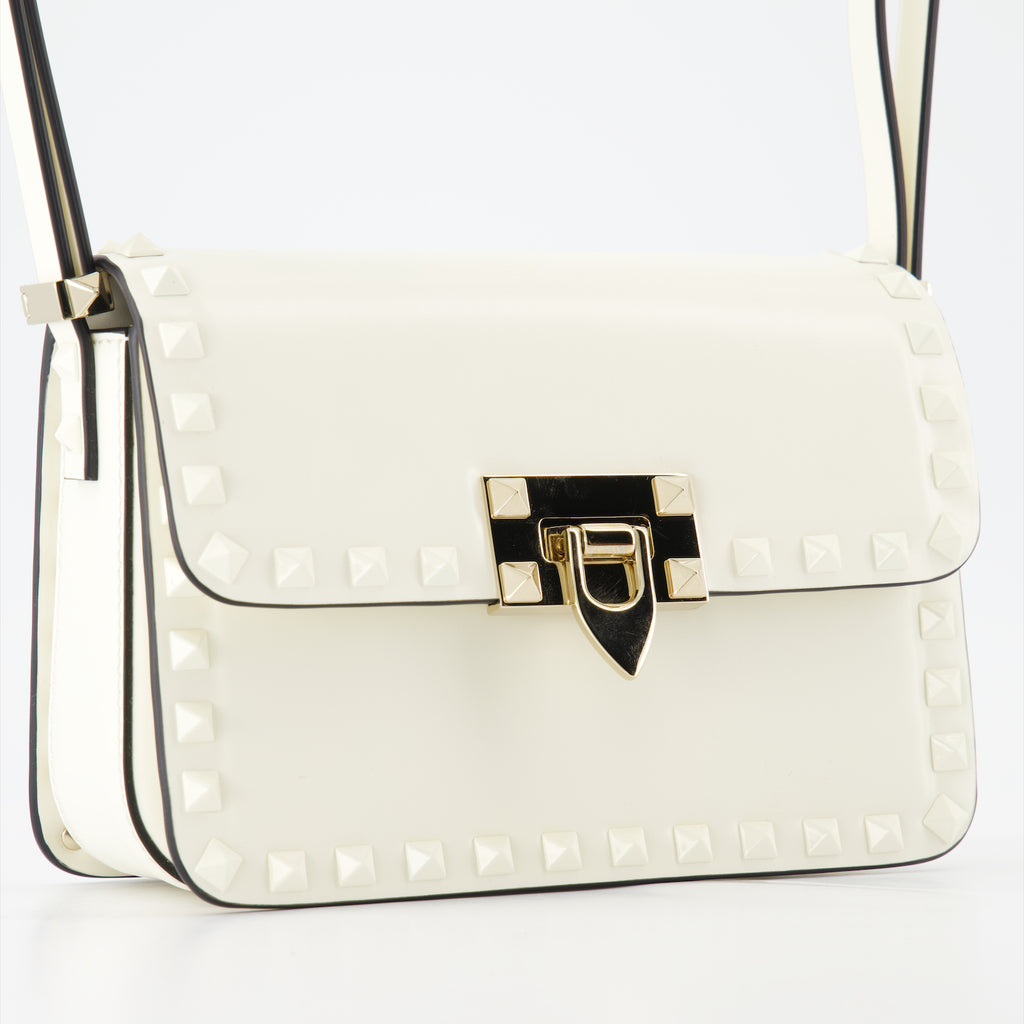Borse a mano e a spalla Sac Rockstud 23 Valentino Garavani Bianco Femme