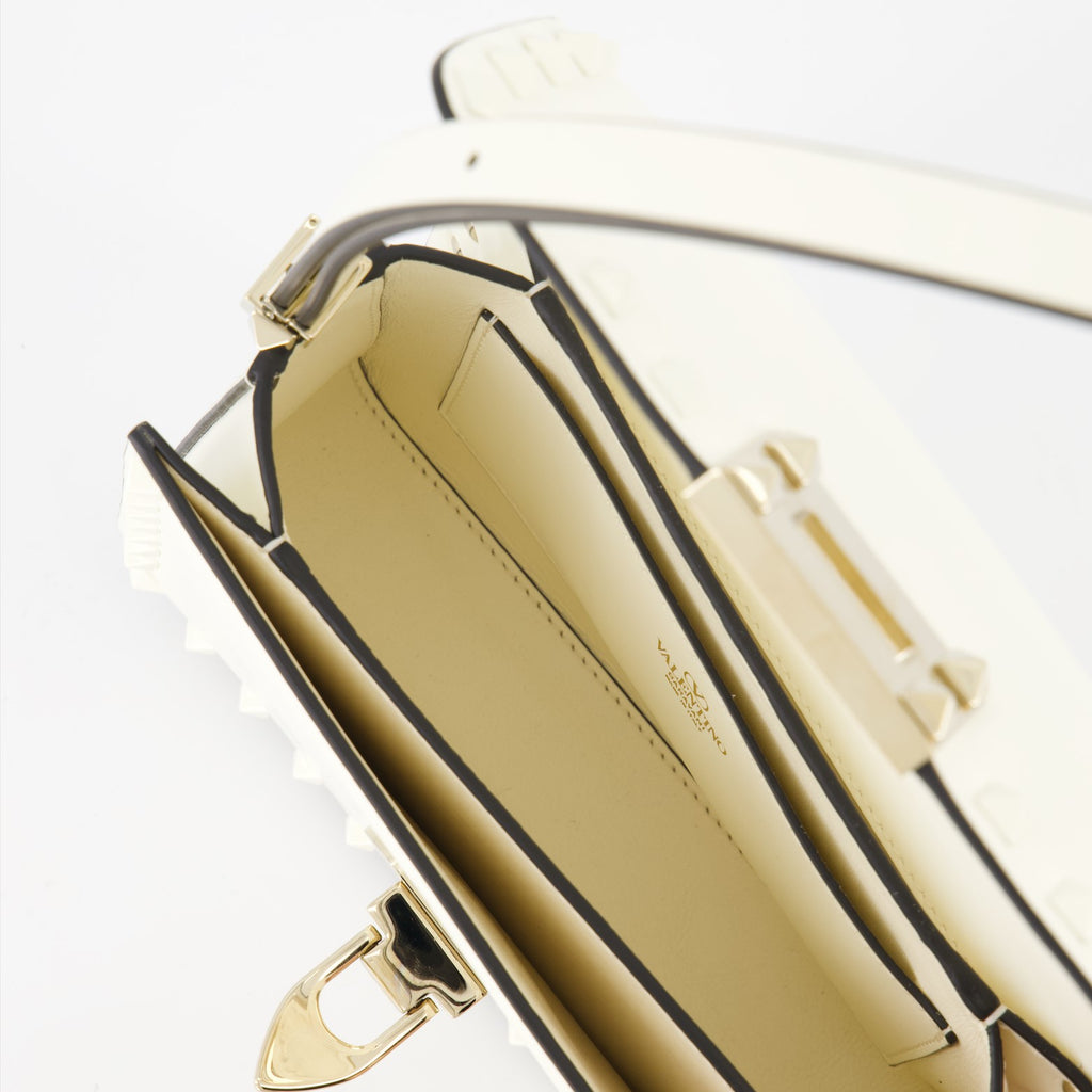 Borse a mano e a spalla Sac Rockstud 23 Valentino Garavani Bianco Femme