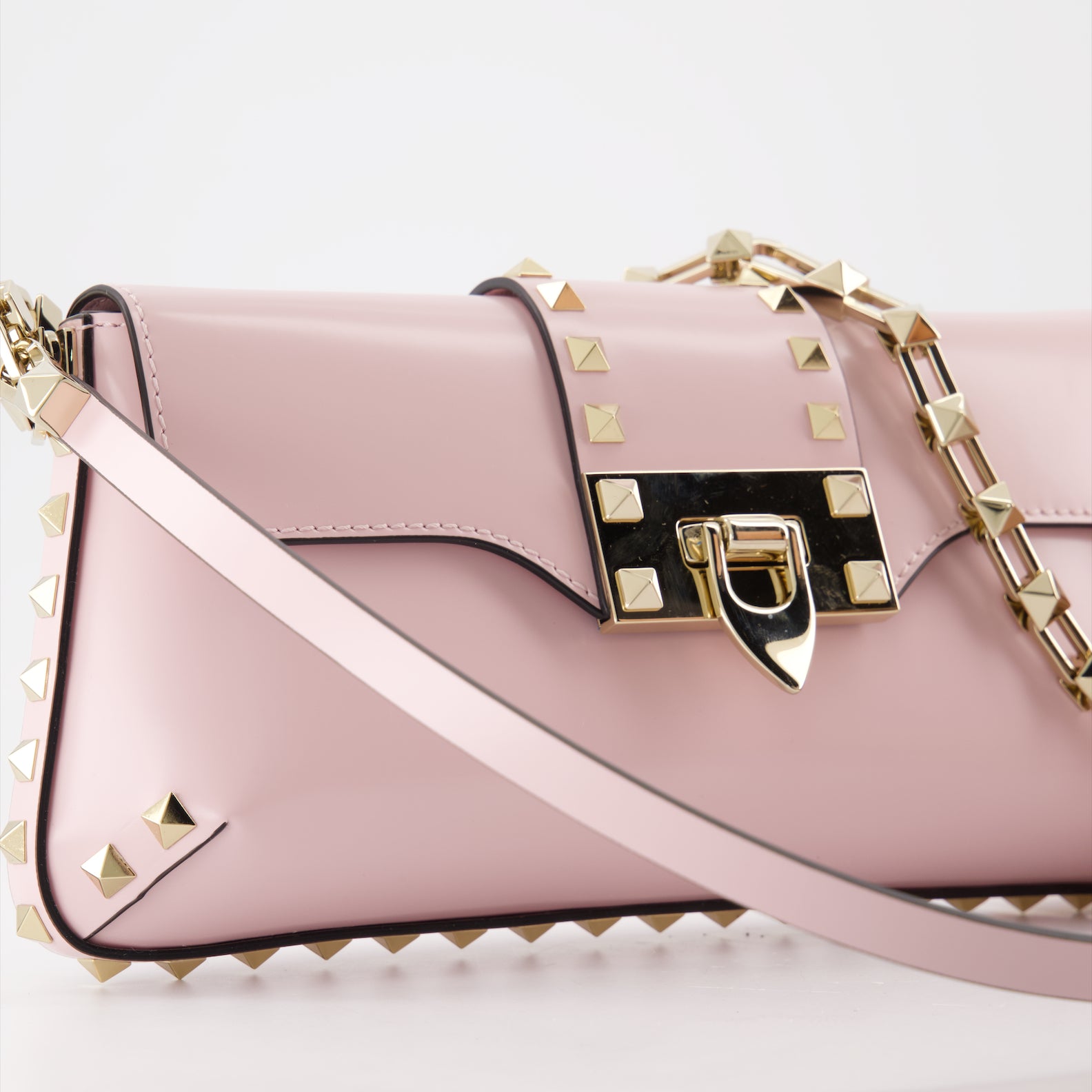 Crossbody bags Leather Rockstud bag Valentino Garavani Pink Women