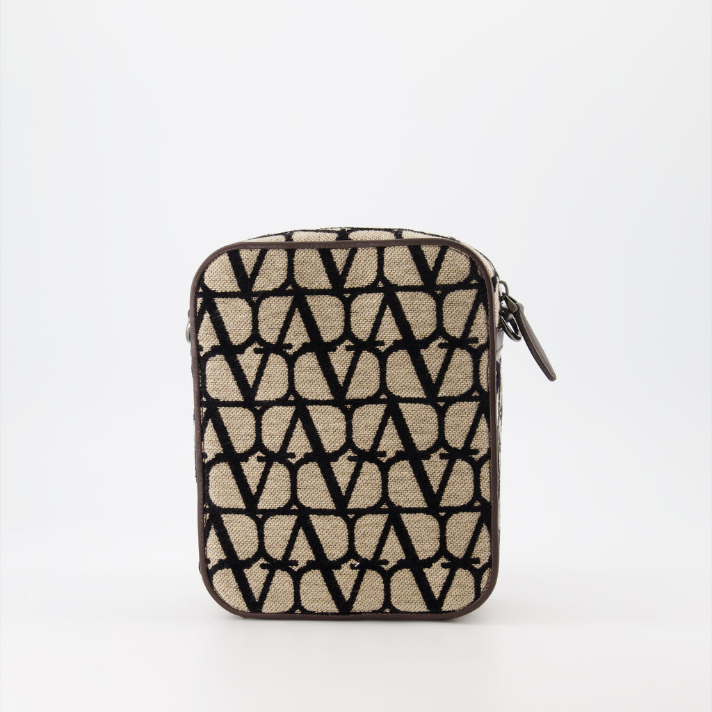 Sacs bandoulière Sac Locò en Toile Iconographe Valentino Garavani Marron Homme