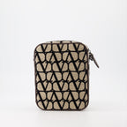 Sacs bandoulière Sac Locò en Toile Iconographe Valentino Garavani Marron Homme