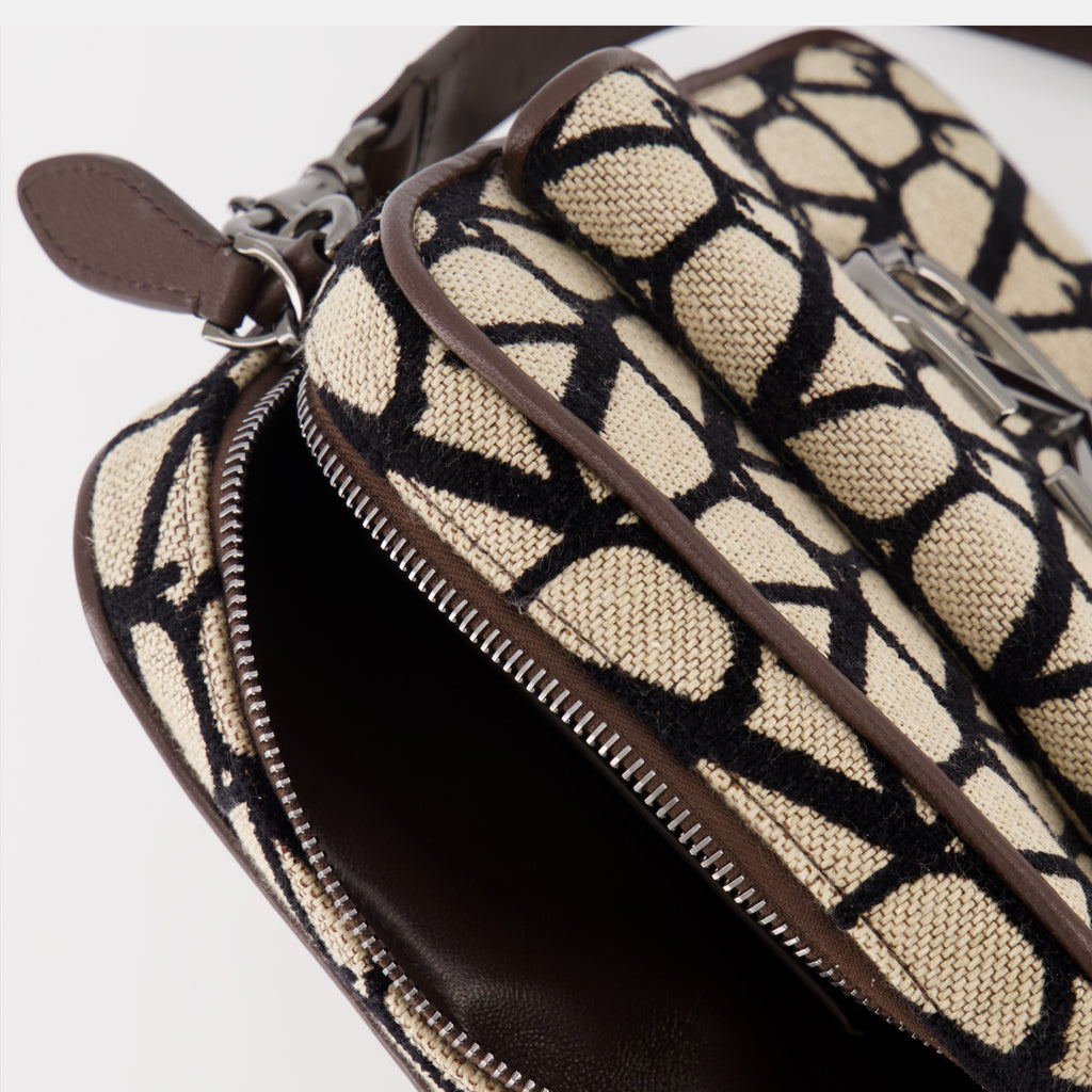 Sacs bandoulière Sac Locò en Toile Iconographe Valentino Garavani Marron Homme