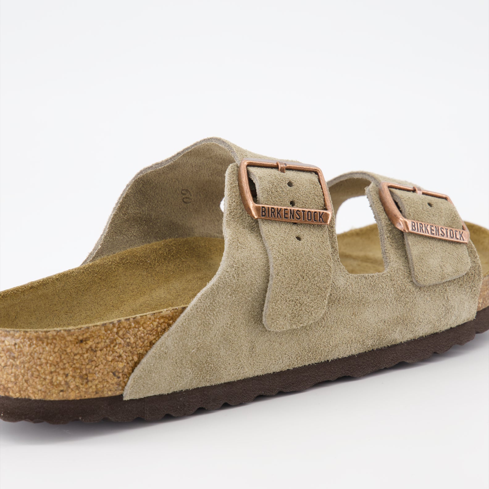 Chaussures ouvertes Claquettes Arizona Birkenstock Beige Unisexe