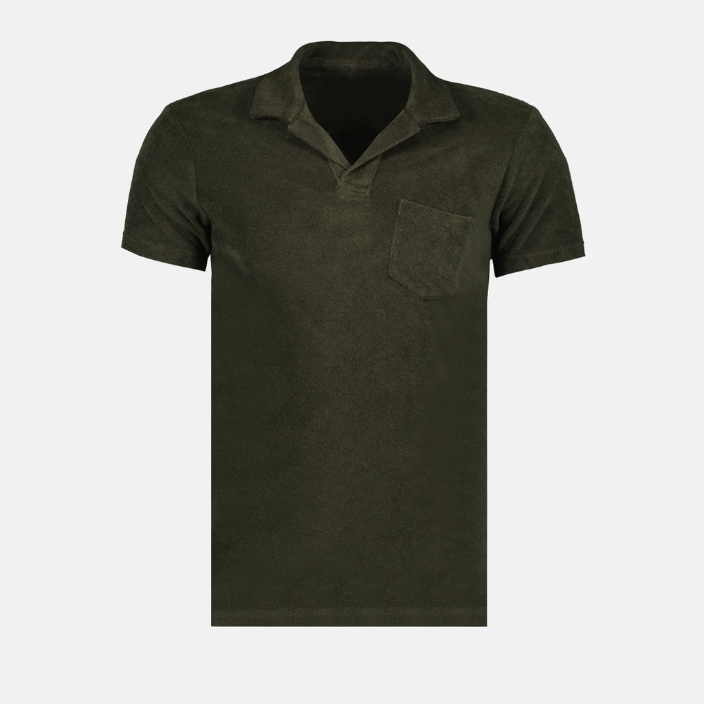 Poloshirts Polo Terry Orlebar Brown Khaki Homme