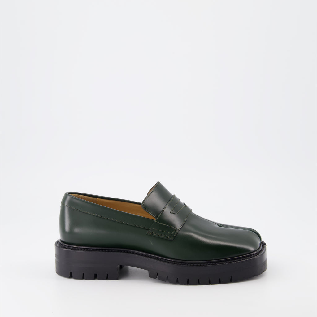 Loafer Mocassins Tabi Maison Margiela Grün Femme