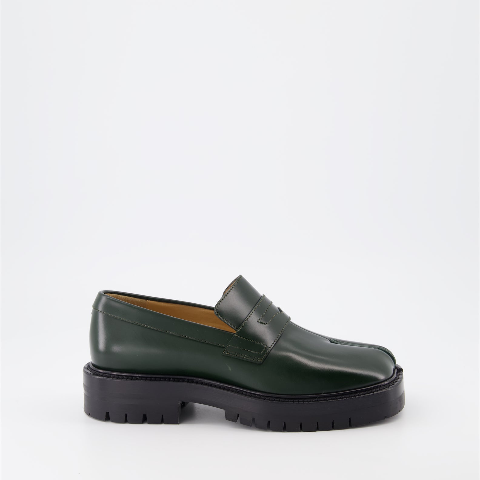 Loafer Mocassins Tabi Maison Margiela Grün Femme