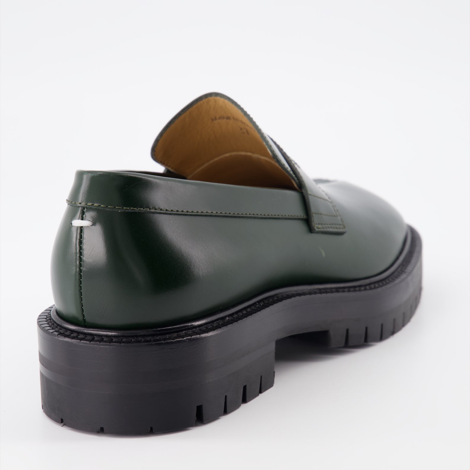 Loafer Mocassins Tabi Maison Margiela Grün Femme