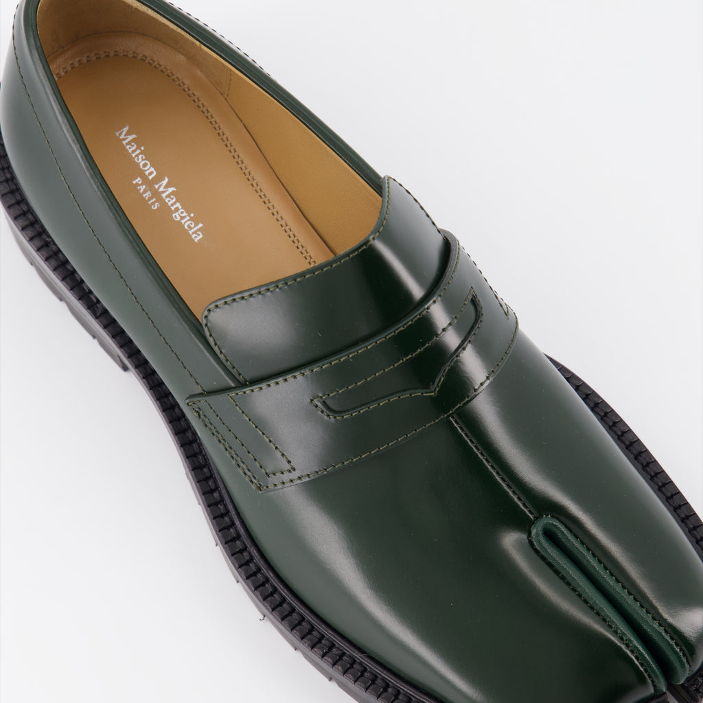 Loafer Mocassins Tabi Maison Margiela Grün Femme