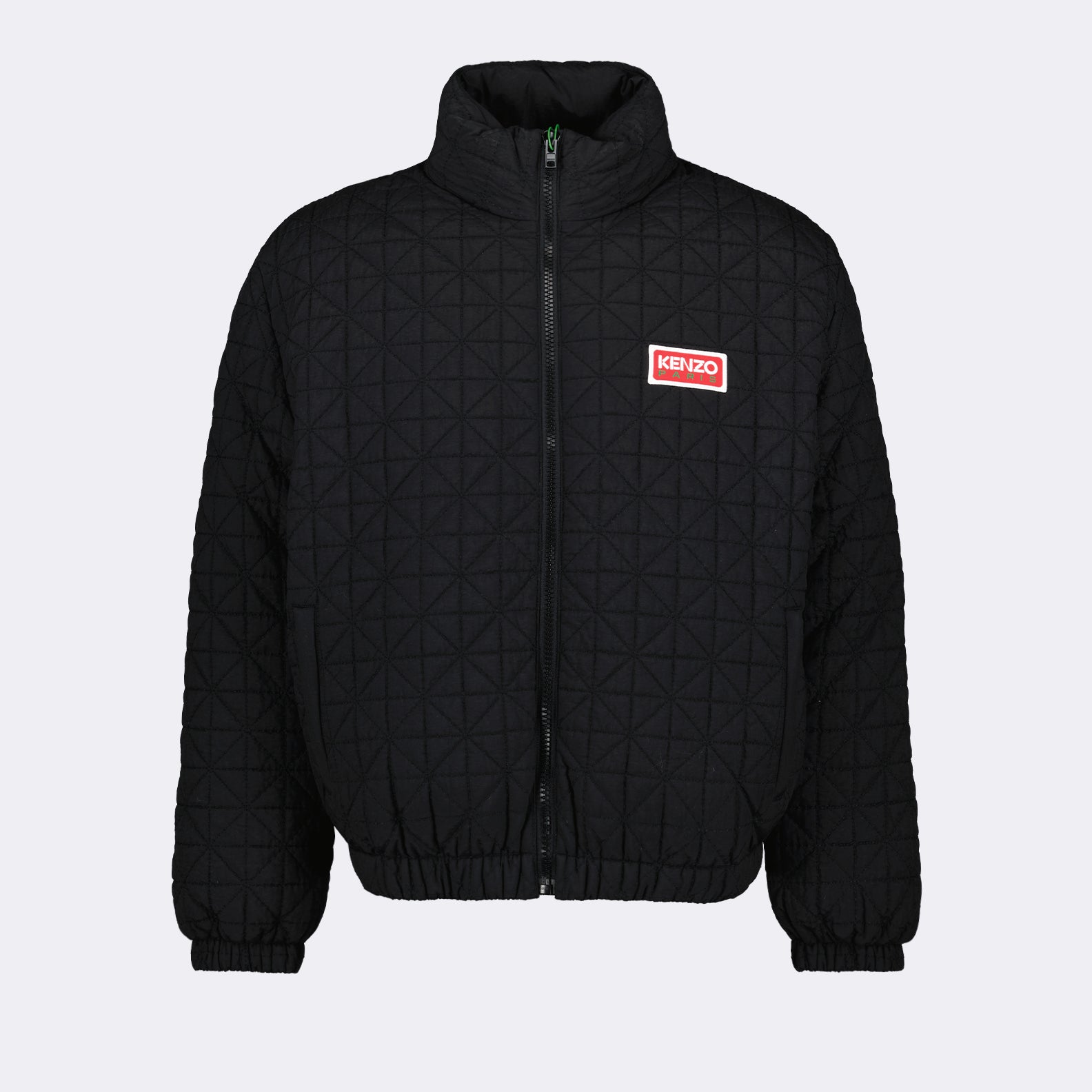 Black 'Sashiko Stitch' down jacket