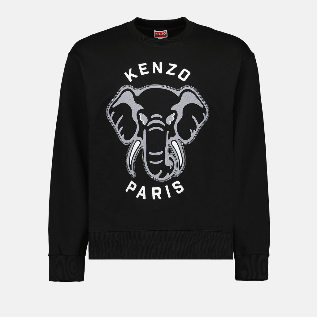 Sweatshirts Kenzo Elephant Varsity Jungle Sweater Kenzo Black Man