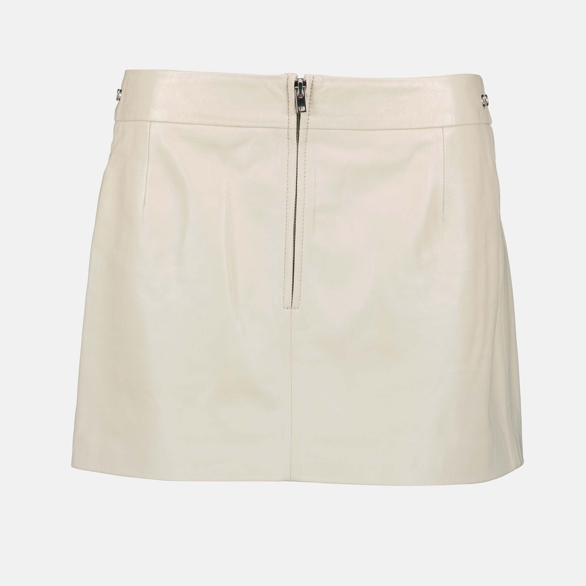 Jupes Jupe en cuir Yori Iro Beige Femme