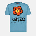 Tシャツ ボケフラワーTシャツ Kenzo 青 男