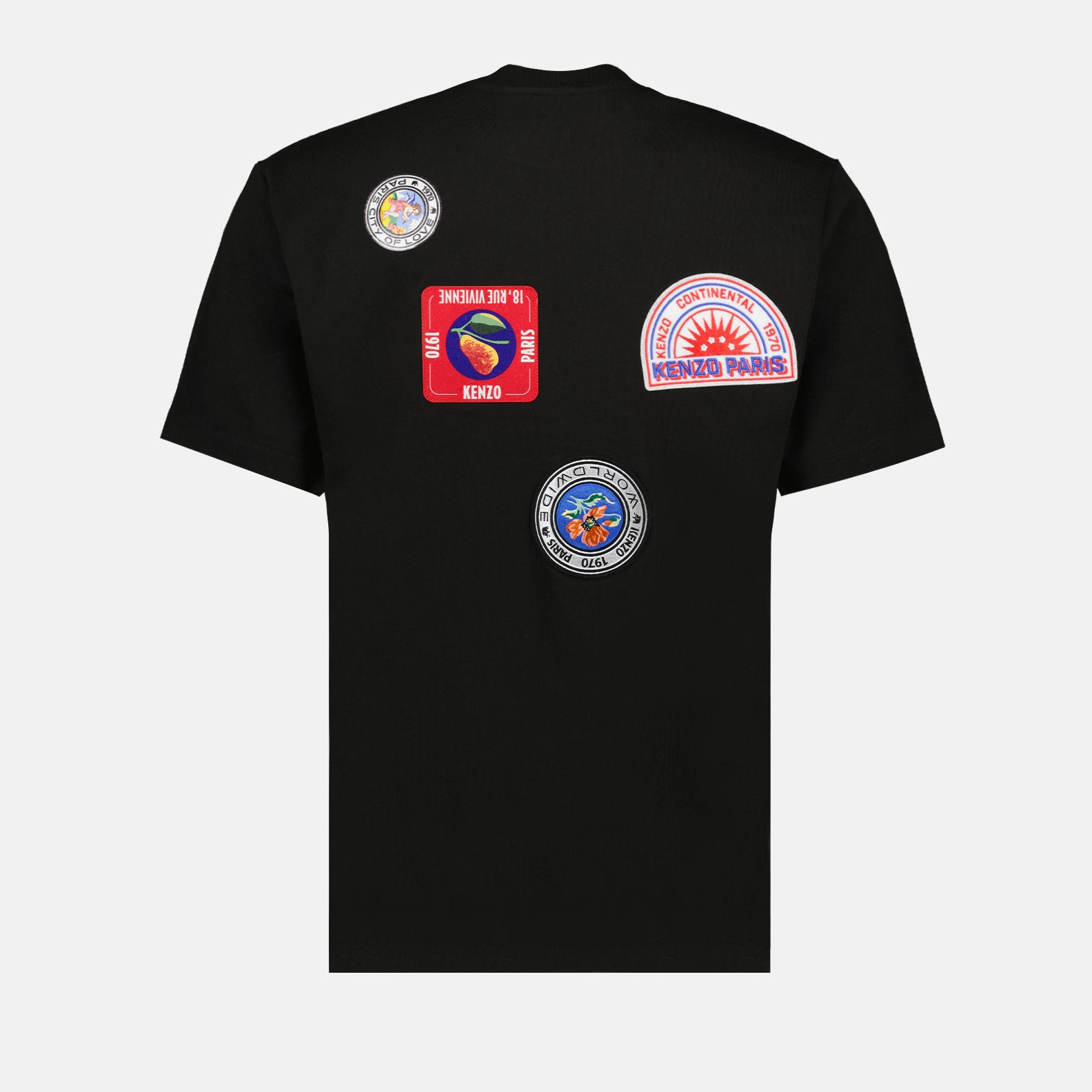 Camisetas T-shirt à patchs Kenzo Negro Homme