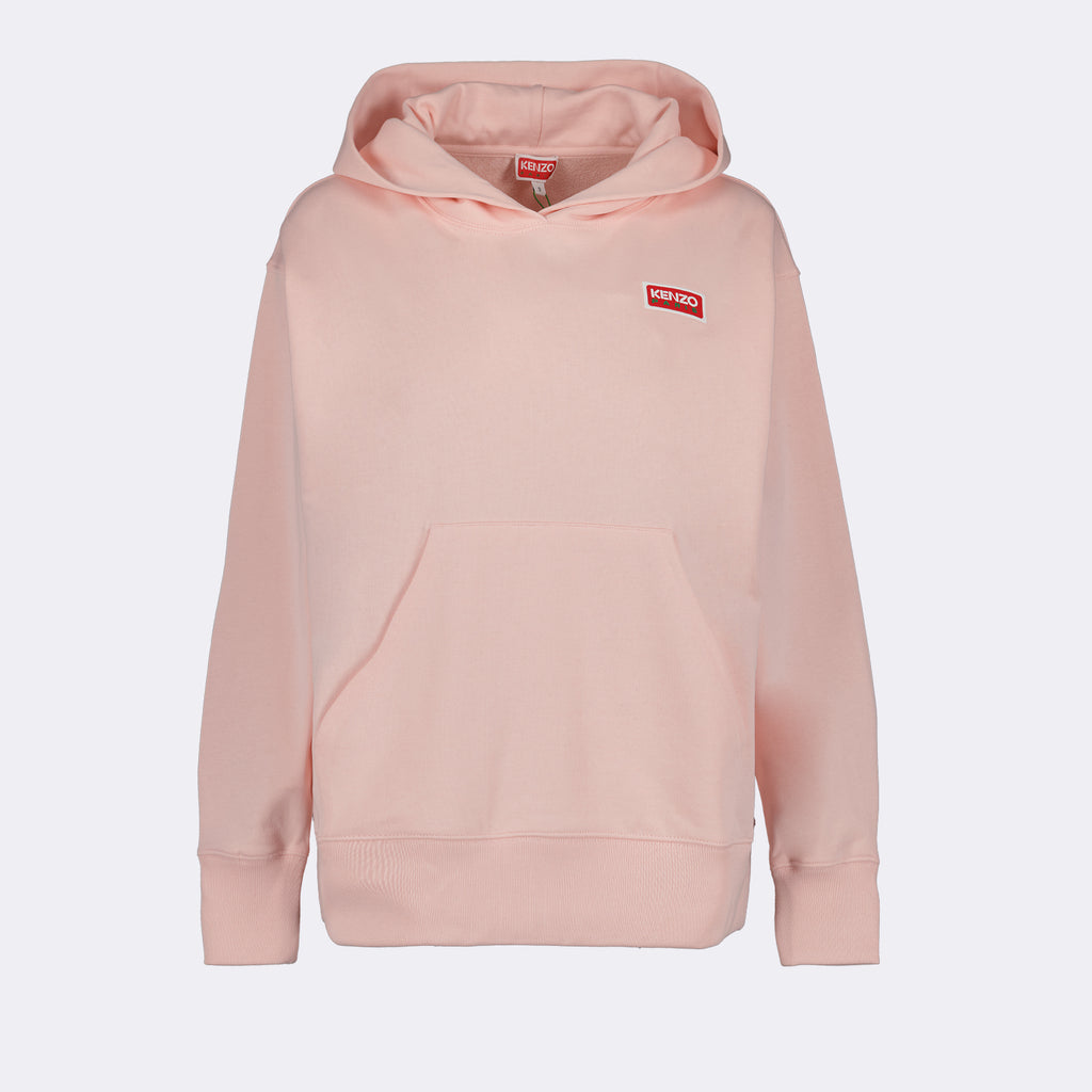 Sweatshirts Sweat à capuche à logos Kenzo Rose Femme