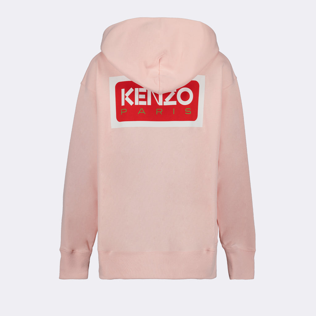 Sweatshirts Sweat à capuche à logos Kenzo Rose Femme