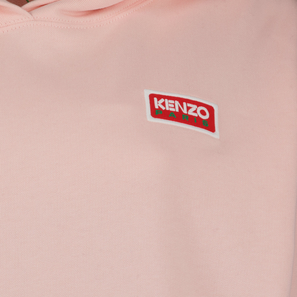 Sweatshirts Sweat à capuche à logos Kenzo Rose Femme