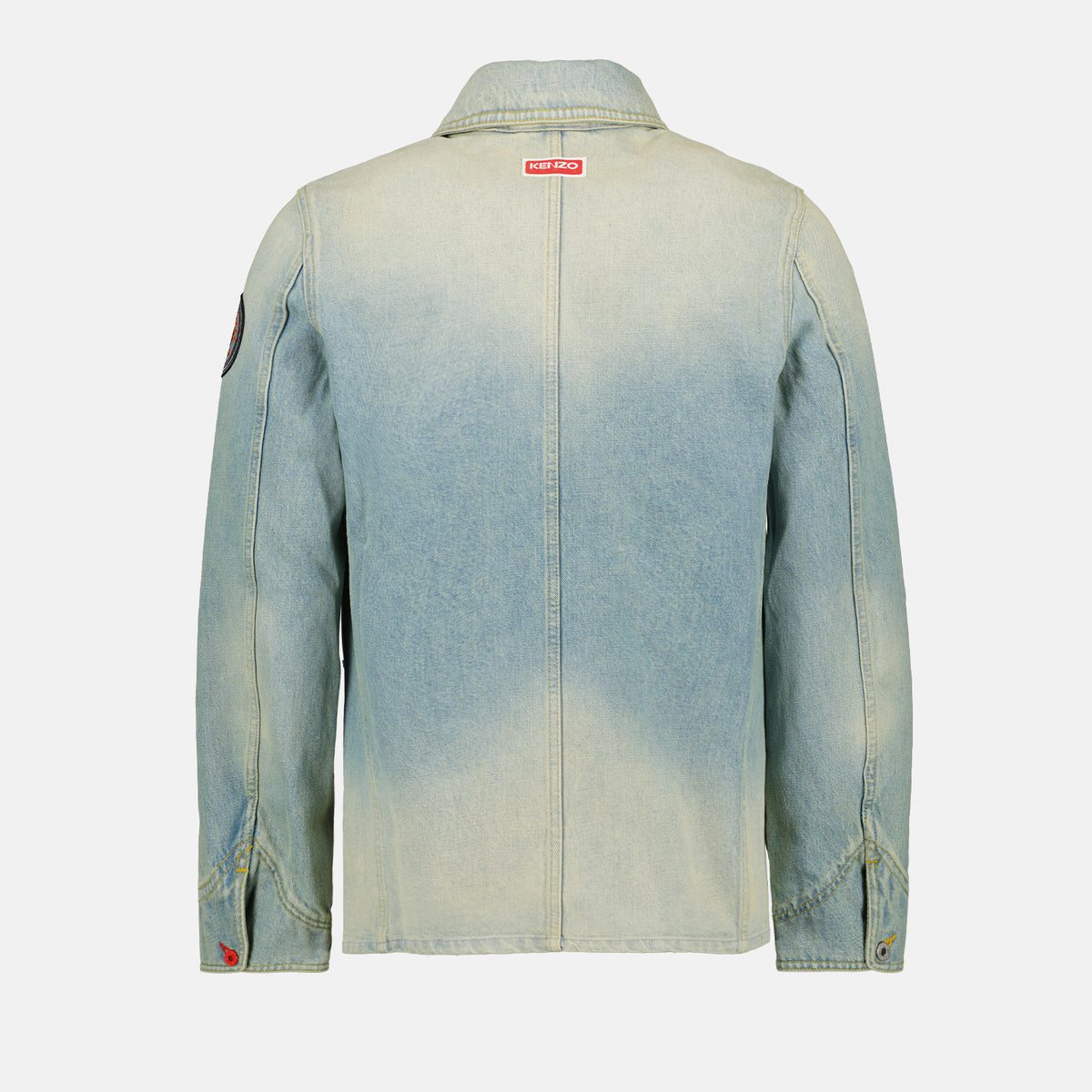 Veste en jean à logo en bleu – Marc Jacobs Kids Veste en jean à logo en bleu – Marc Jacobs Kids