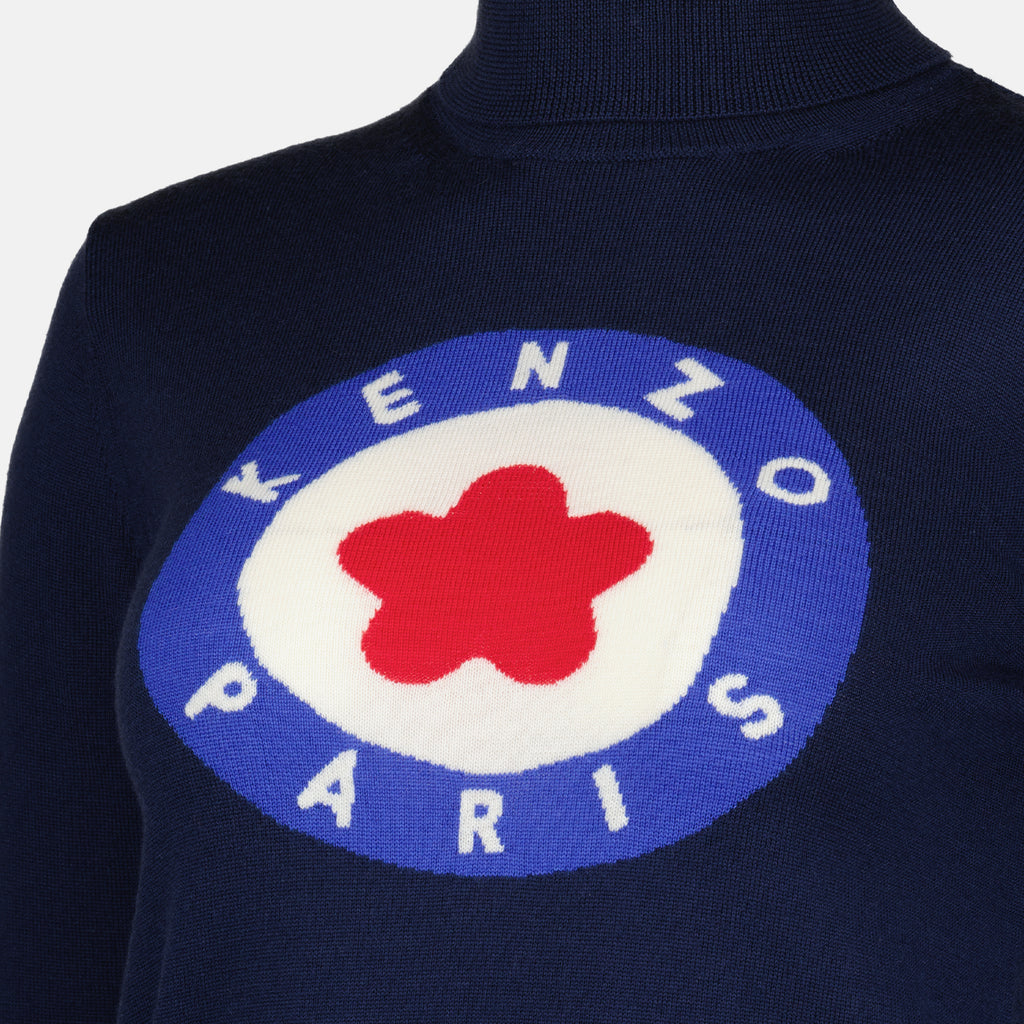 Maille Pull Kenzo Target Kenzo Bleu Femme