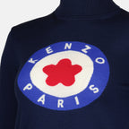 Maille Pull Kenzo Target Kenzo Bleu Femme