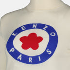 Maille Pull Kenzo Target Kenzo Blanc Femme