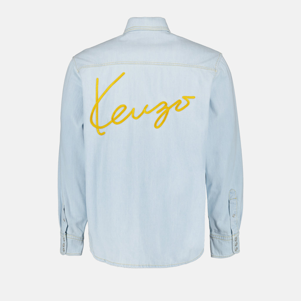 Shirts Western denim shirt Kenzo Blue Man