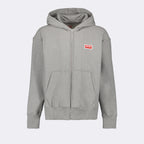 Sweatshirts Sweat zippé à logos Kenzo Gris Homme