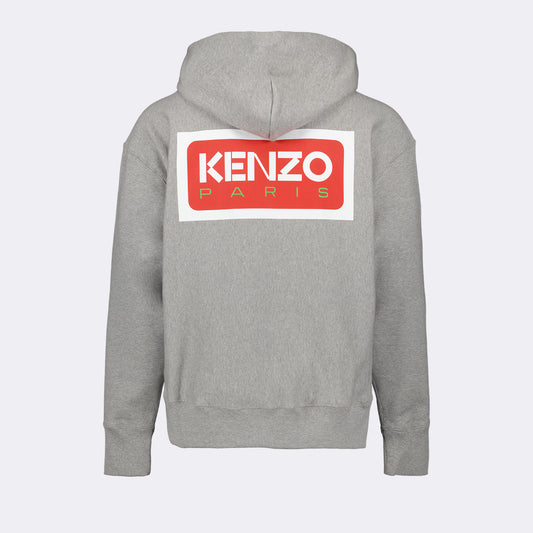 Zipped sweatshirt with logos
